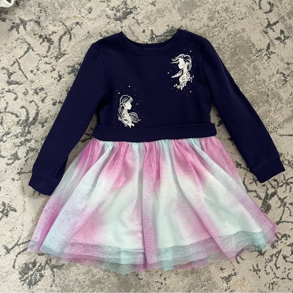 ✖️SOLD✖️ Frozen Elsa Anna Tulle Sweater Dress